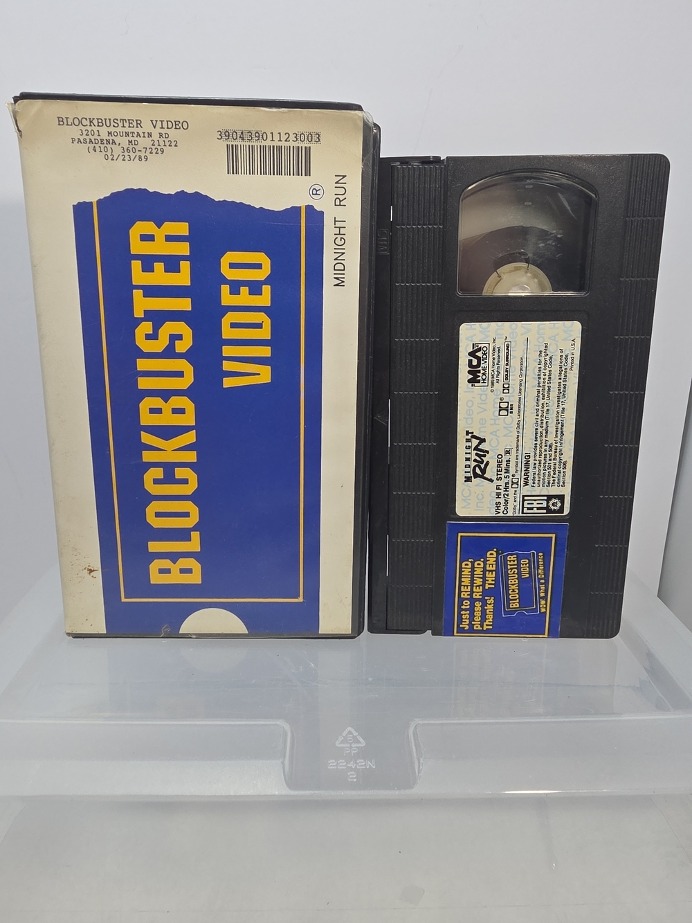 Midnight Run (Blockbuster Rental Case) VHS Tape ***Works*** 1989 (AB)